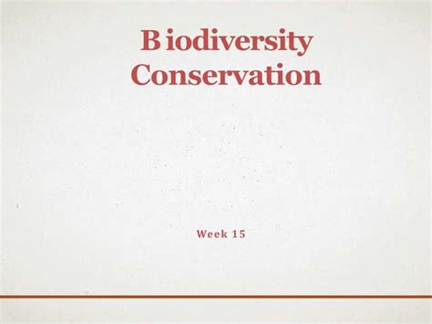 Biodiversity And Its Conservation Ppt