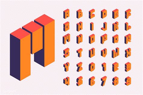 Isometric Letters A Z