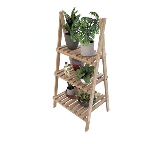 Prateleira De Madeira Para Plantas - Prateleira de Madeira Vertical para Plantas e Decorações | MadeiraMadeira