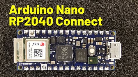 Arduino Nano Rp2040 Connect Board Overview Images