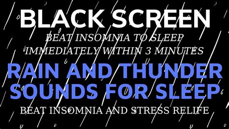 Beat Insomnia Within Minutes With Heavy Rain Strong Thunder In