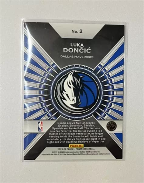 Panini Prizm Dominance Luka Doncic Dallas Mavericks Eur