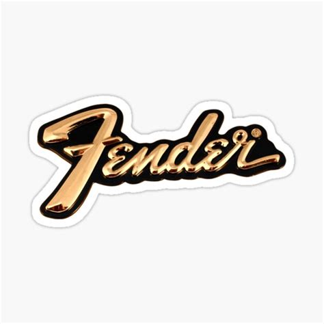 "Fender Guitar | Logo | Music " Sticker for Sale by BRmega | Redbubble