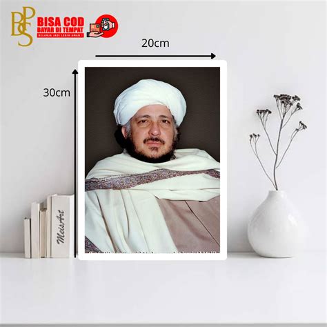 Hiasan Dinding Tema Habib Alwi Poster Kayu Habib Muhammad Bin Alwi Al