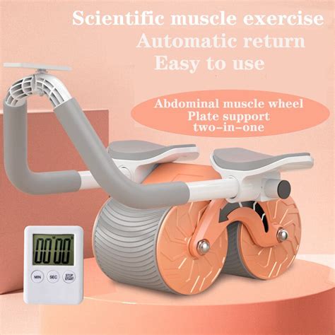 Abdominal Wheel Automatic Rebound Muscle Elbow Support Female Abdo