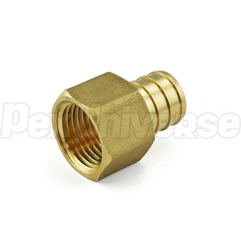 3 4 PEX X 1 2 Female Threaded Adapter Lead Free Brass PEX Fitting