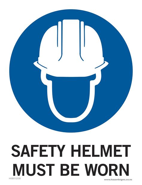 Wear A Safety Helmet Sign Royalty Free Vector Image