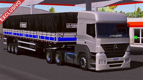 Skin Mb Axor Prata Na Granel Faixa Azul Exclusivo Skins Games Truck