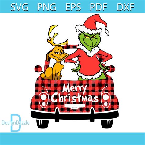 Merry Christmas Grinch and Dog Svg, Christmas Svg, Grinch Mo - Inspire ...