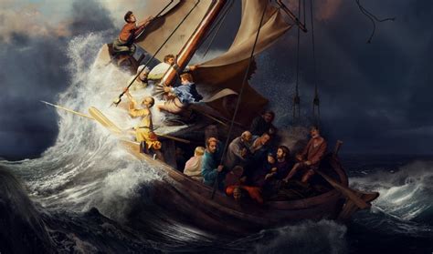 Rembrandt le Christ dans la tempête sur la mer de Galilée Secret World