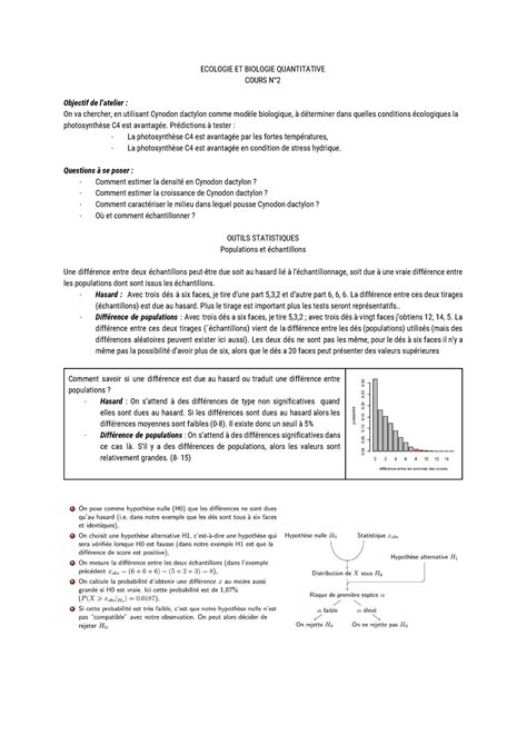 2EBQ Cours N2 ECOLOGIE ET BIOLOGIE QUANTITATIVE COURS N2