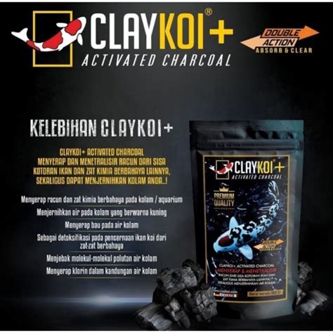 Jual Clay Koi Plus Calcium Montmorillonite Clay Penjernih Air Kolam Koi