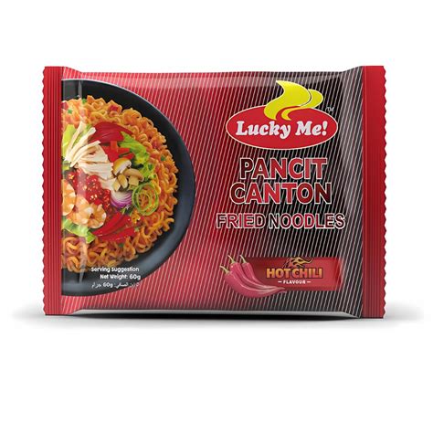 Lucky Me Pancit Canton Fried Noodle Hot Chilli 60g Japanesenkoreanmart