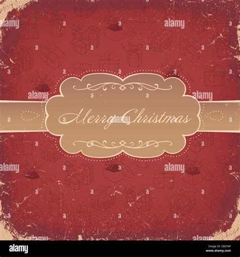 Red Vintage Christmas Background Stock Photo Alamy