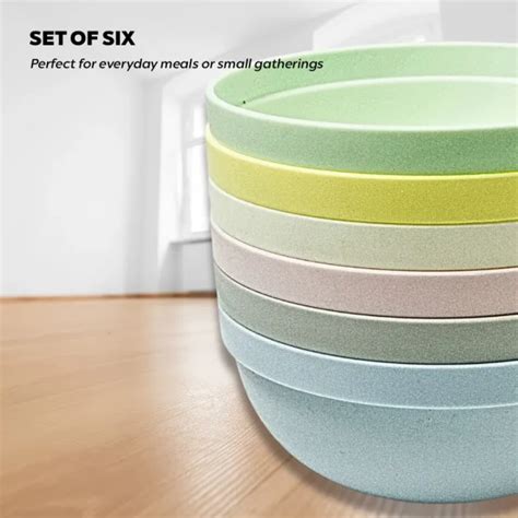 Colorful Eco Friendly Bowl 6 Pack Miniso Kenya