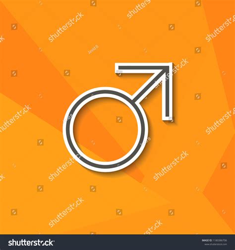 Male Sign Icon Male Sex Symbol Stock Illustration 1180386706 Shutterstock