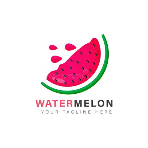 Watermelon Logo Design Stock Vector Illustration Of Fruit 255581011