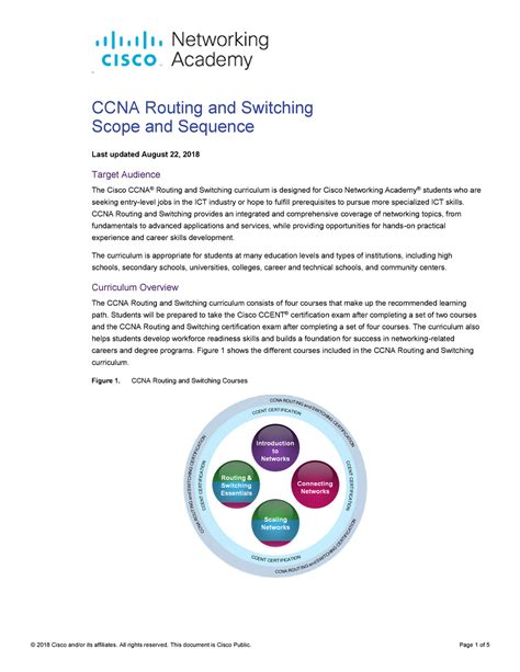 RSE V6 Scope And Sequence CCNA Routing And Switching Scope And