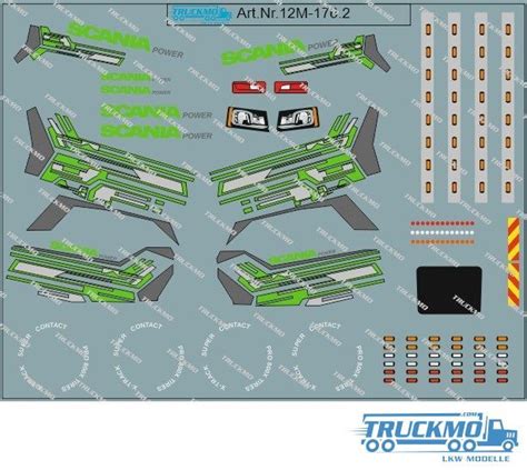 TRUCKMO Decal Scania S And R 2016 12M 176 TRUCKMO Truck Models Your