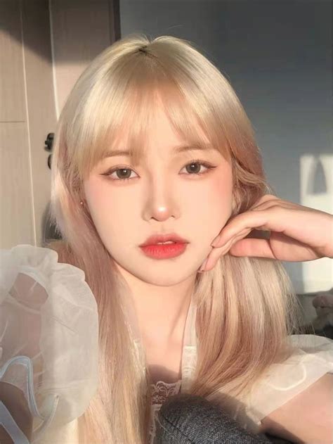 Long Straight Blonde Hair Wig with Bangs Прически Стили стрижек Светлый блонд волосы