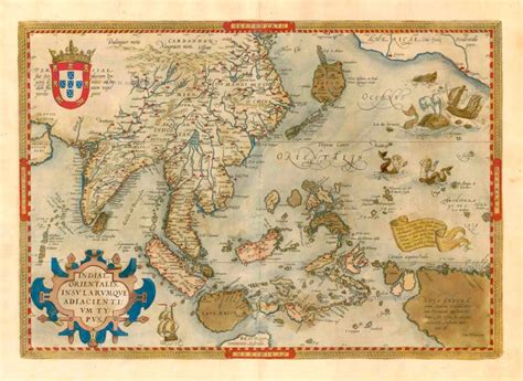 Antique Map Of Southeast Asia By A Ortelius Sanderus Antique Maps