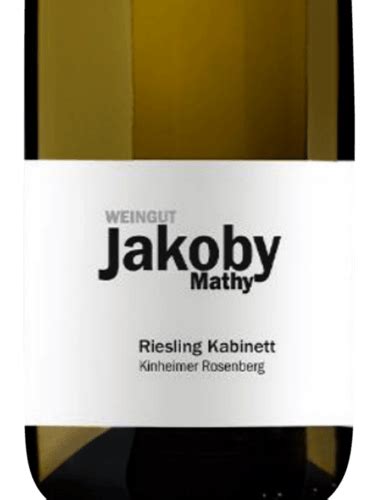 Jakoby Mathy Kinheimer Rosenberg Riesling Kabinett Vivino US