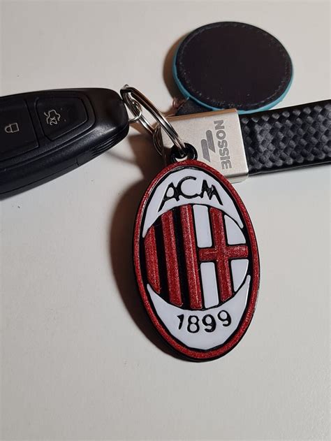 AC Milan keychain by 3Demme | Download free STL model | Printables.com