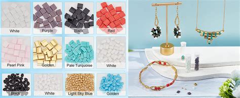 Amazon Nbeads About Pcs Metallic Tila Beads Kit Colors