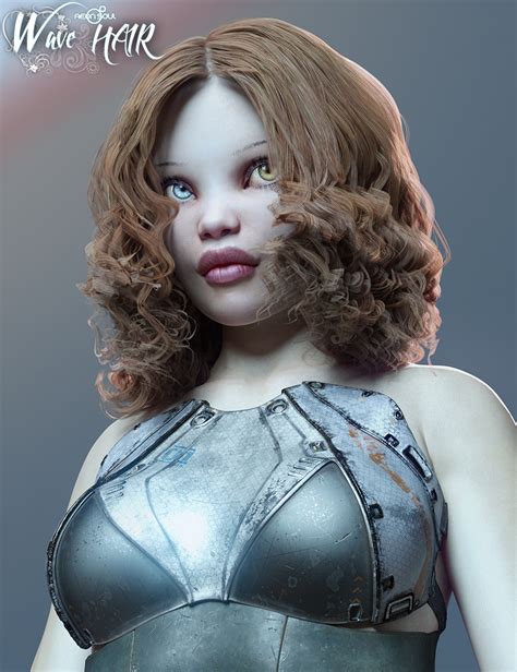 Wave Hair For The Genesis 3 Female S And Genesis 2 Female S Daz 3d