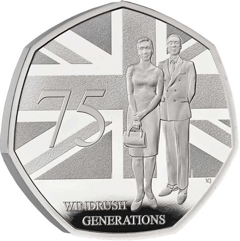 Fifty Pence Windrush Generation Coin From United Kingdom Online