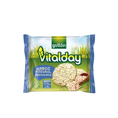 Tortitas Arroz Integral Sin Gluten Vitalday Gullón