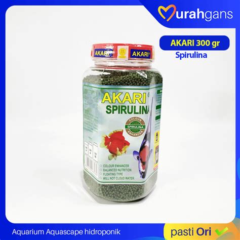 AKARI SPIRULINA 300 Gr Pakan Pelet Ikan Koi Koki Lazada Indonesia