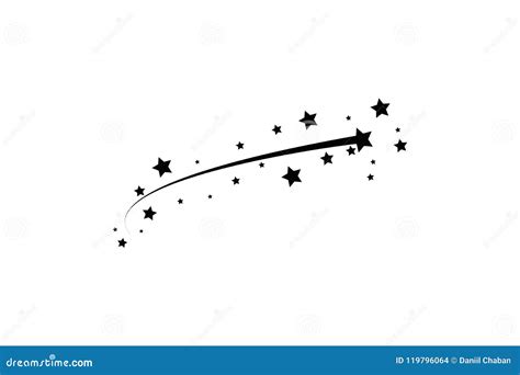 Shooting Star Clipart Black And White