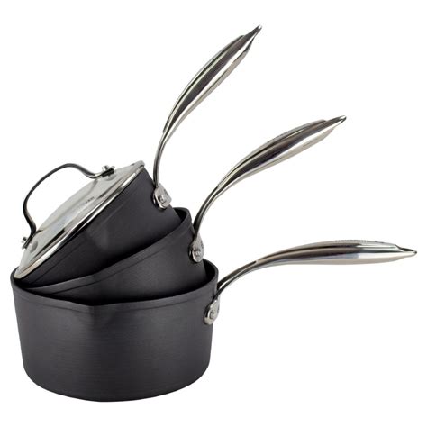 Neverstick3 professional 3 piece saucepan set - Eaziglide