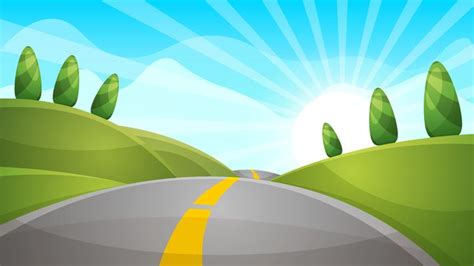 Cartoon Road Vector Art, Icons, and Graphics for Free Download