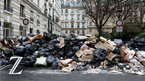 Streiks in Frankreich Müll stapelt sich in den Straßen von Paris YouTube