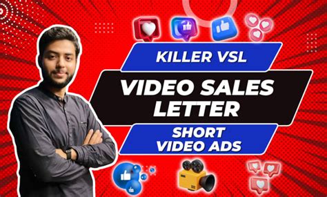 Create Vsl Or Video Sales Letter Marketing Sales Video Ads For Your