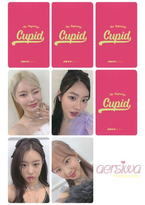 Fifty Fifty Cupid Ktown U Pob Photocards Front Back Template