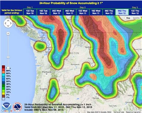 NOAA: Winter Storm Watch for Washington | 12-18" of Snow Forecast ...