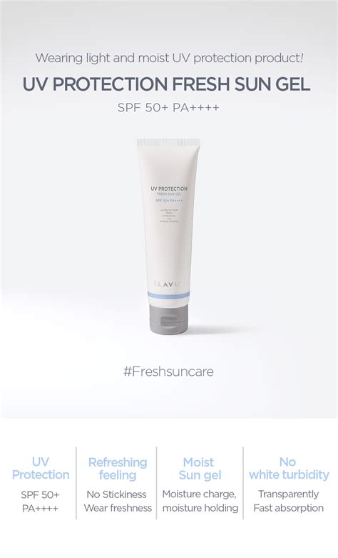 KLAVUU - UV Protection Fresh Sun Gel SPF50+ PA++++ - 50ml