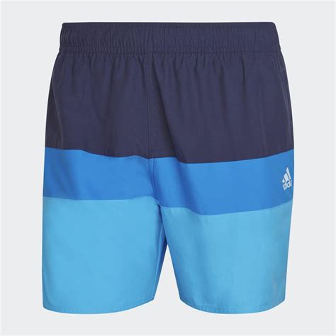 Adidas Short Length Colorblock Swim Shorts Blue Adidas NG