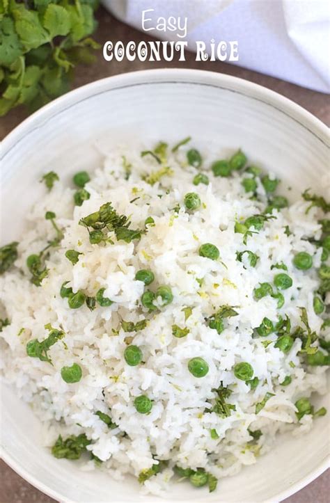 Coconut Rice Recipe with Sweet Peas - Healing Tomato