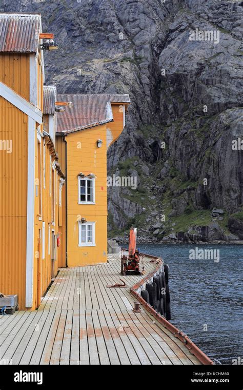 Traditional Architecture With Yellow Wooden Buildings Of Historical