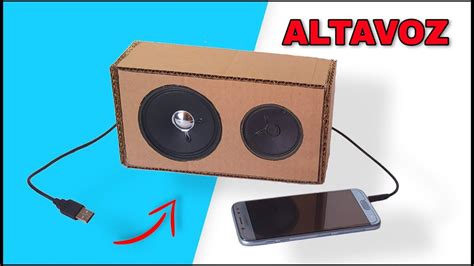 COMO hacer un ALTAVOZ casero para celular con CARTÓN En casa YouTube