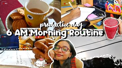 My 6 Am Morning Routine🌻morning Study Vlog☀️productive Cleaning