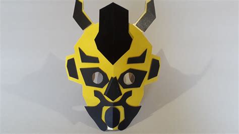 Bumblebee Cardboard Mask Kid Size - Etsy