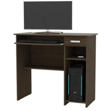 Mesa De Computador Viena Castanho EJ Lojas Movex MadeiraMadeira