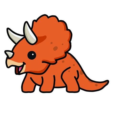 Orange Baby Dino Baby Triceratops Svg Png Jpeg Etsy Artofit