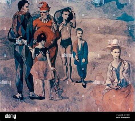 Family of Saltimbanques, painting by Spanish artist Pablo Picasso, 1905 Stock Photo - Alamy