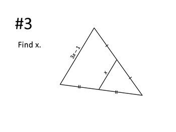 Geometry Triangle Midsegment Work The Room Activity By Algebra All